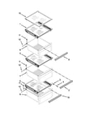 Refrigerator shelf parts