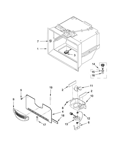 Freezer liner parts