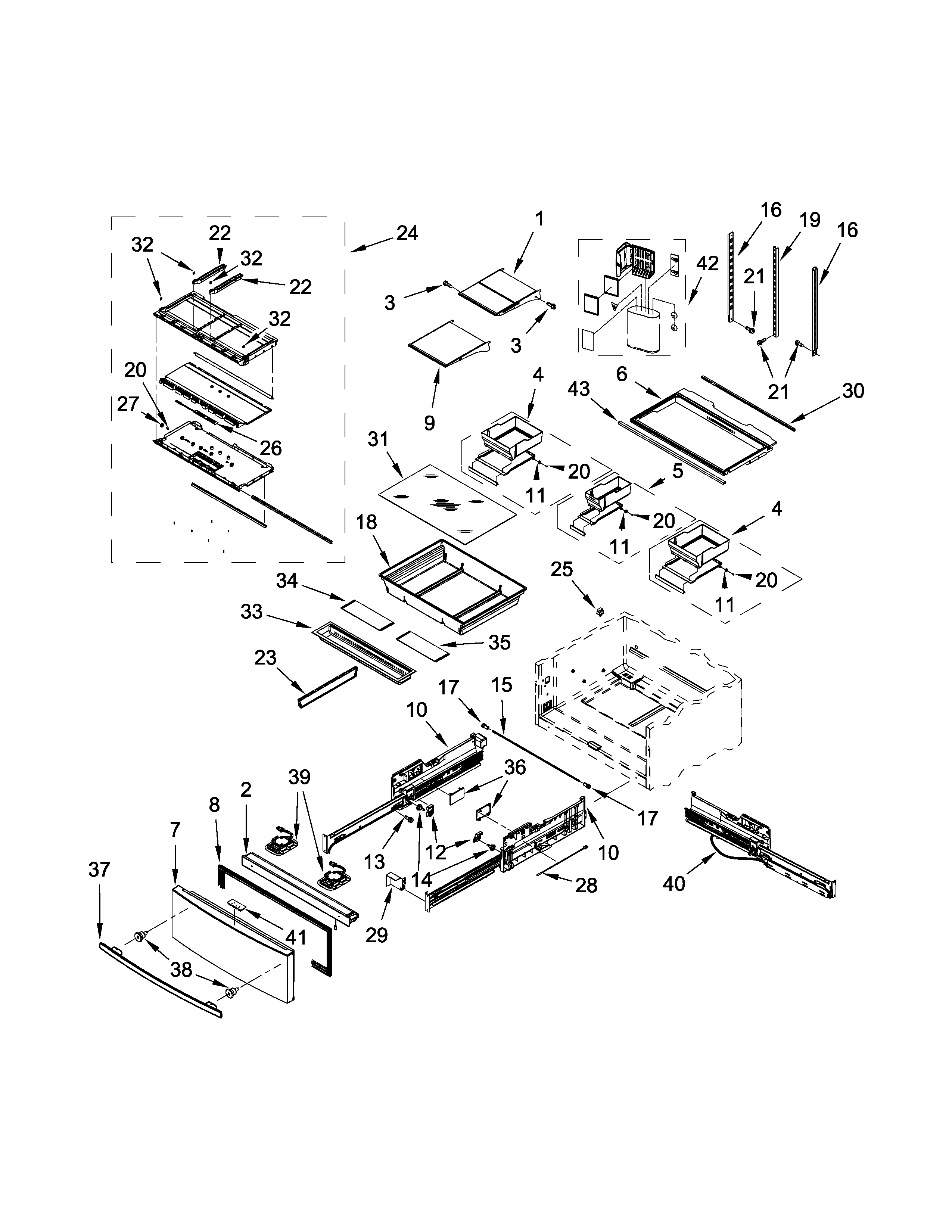 Shelf parts