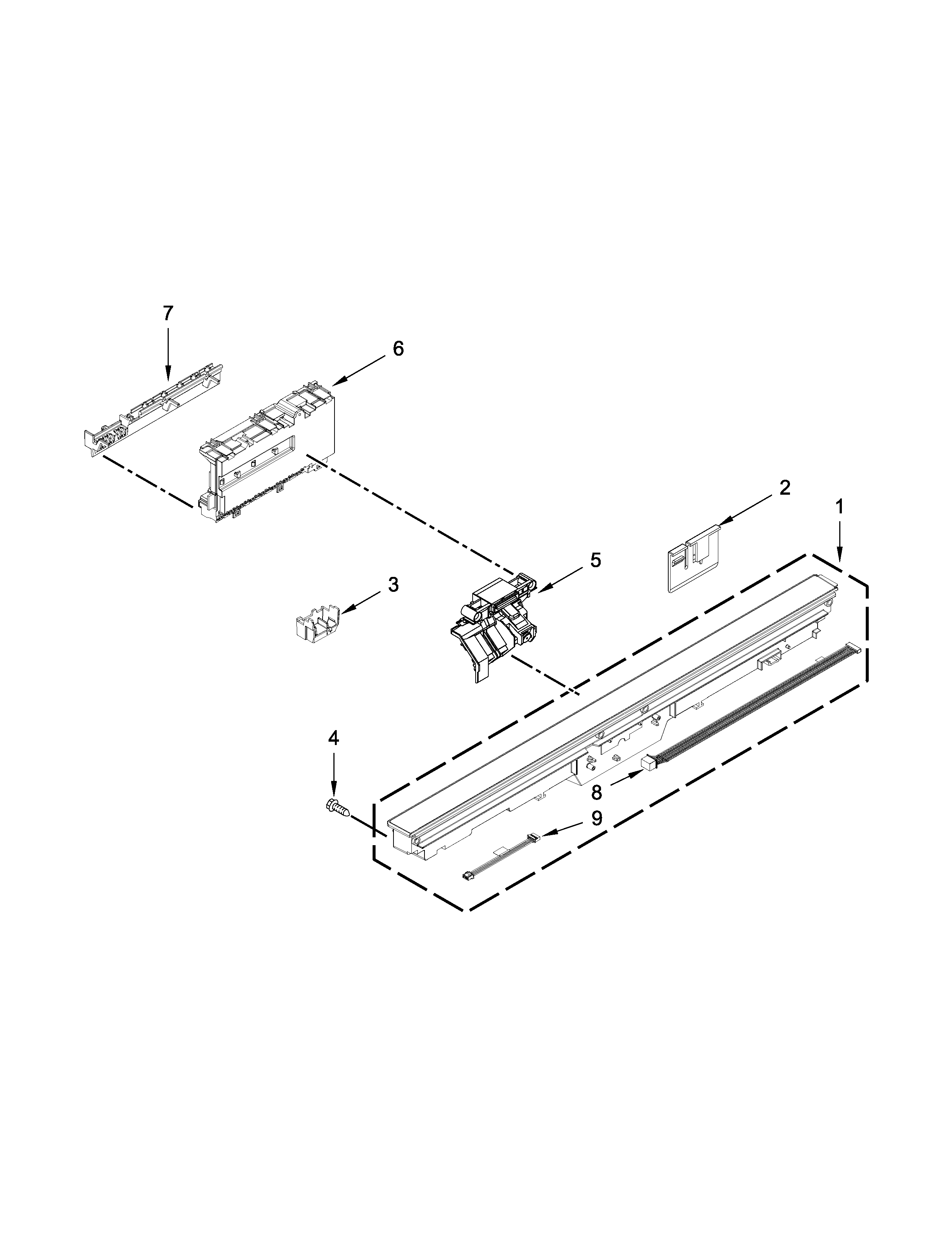 CONTROL PANEL AND LATCH PARTS