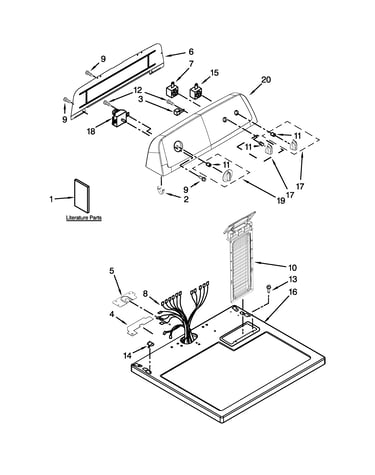 Top and console parts