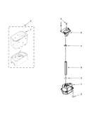 Motor and ice container parts