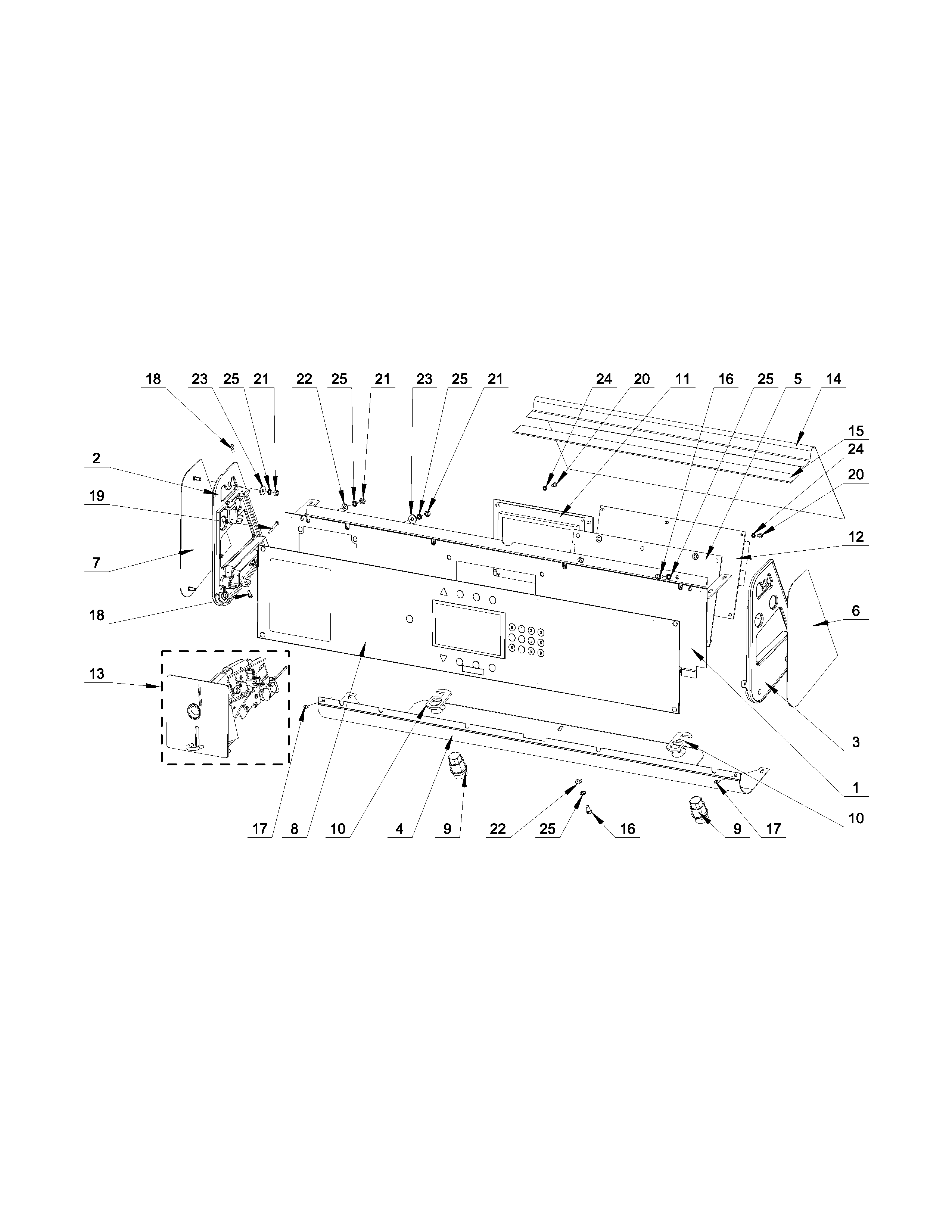 Control panel parts