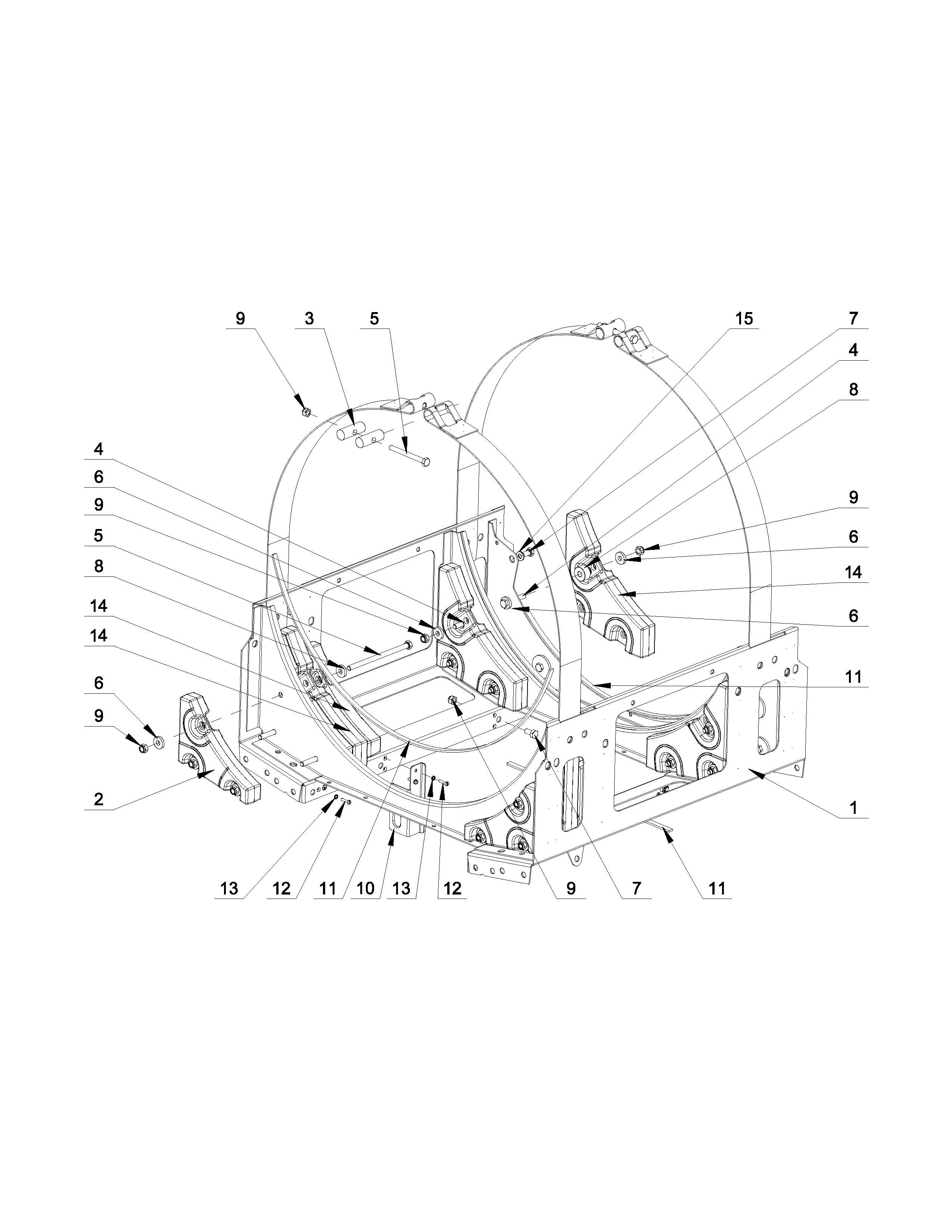 Upper frame parts