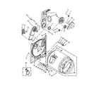 Amana NED4655EW0 bulkhead parts diagram