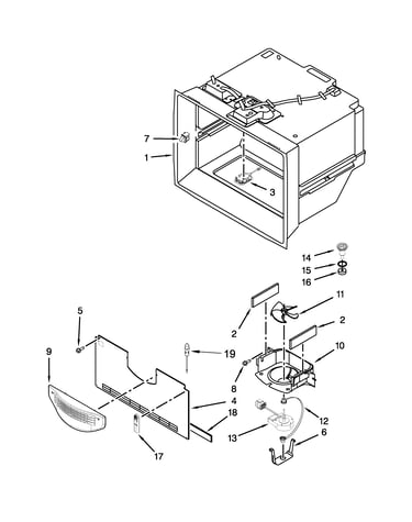 Freezer liner parts