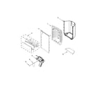 Whirlpool WRF736SDAW11 dispenser front parts diagram
