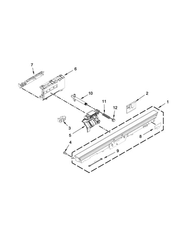 Control panel and latch parts