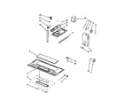 Whirlpool WMH32519CW1 interior and ventilation parts diagram
