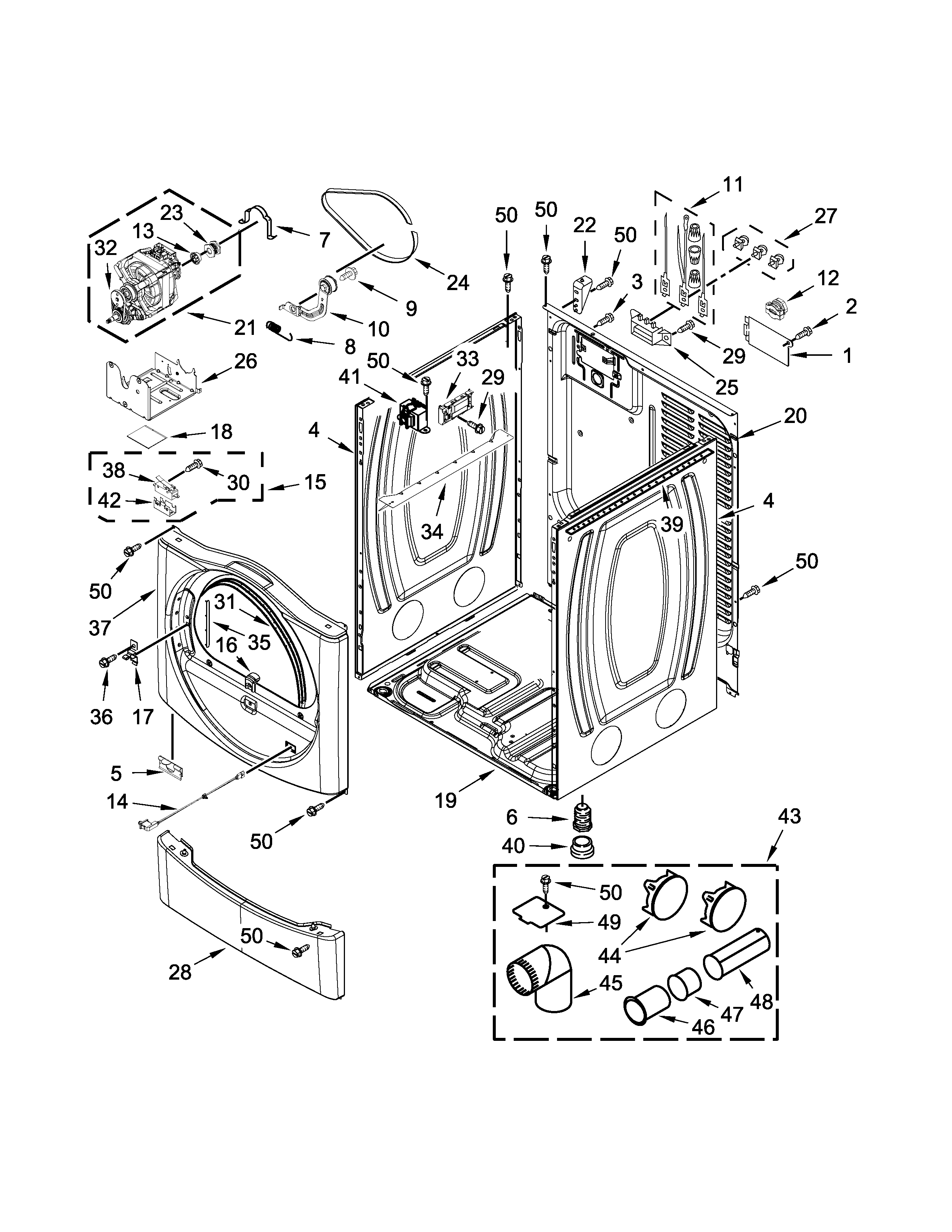 Cabinet parts