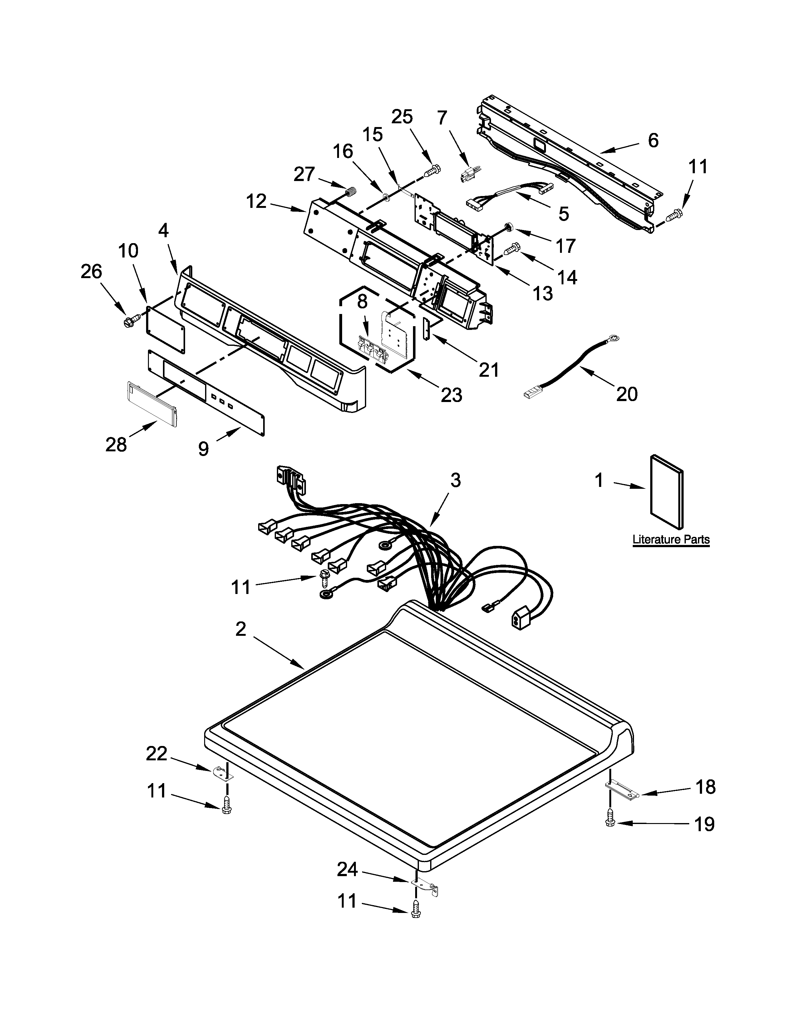 TOP AND CONSOLE PARTS