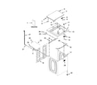 Maytag MVWC415EW0 top and cabinet parts diagram