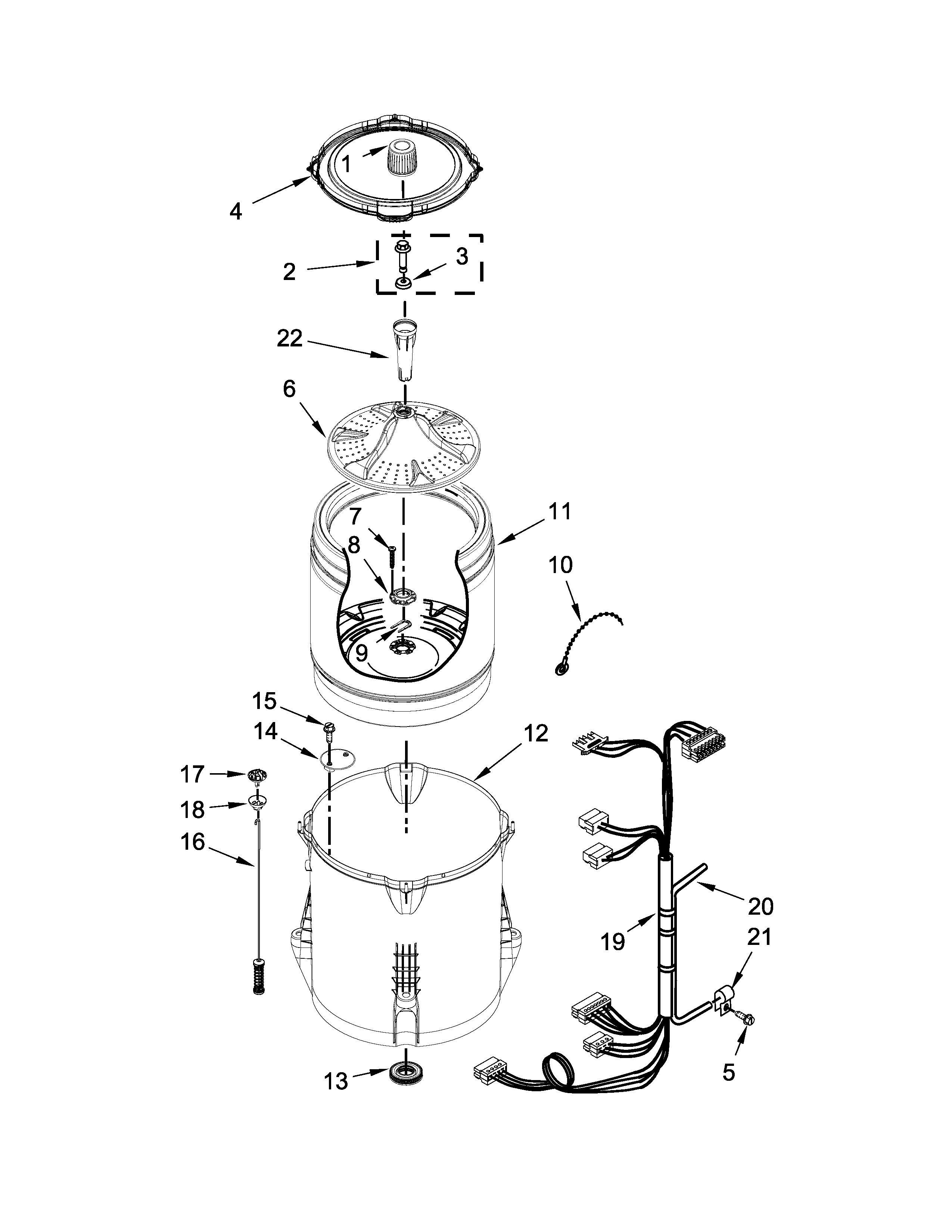 Basket and tub parts