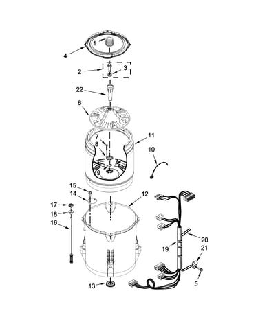 Basket and tub parts