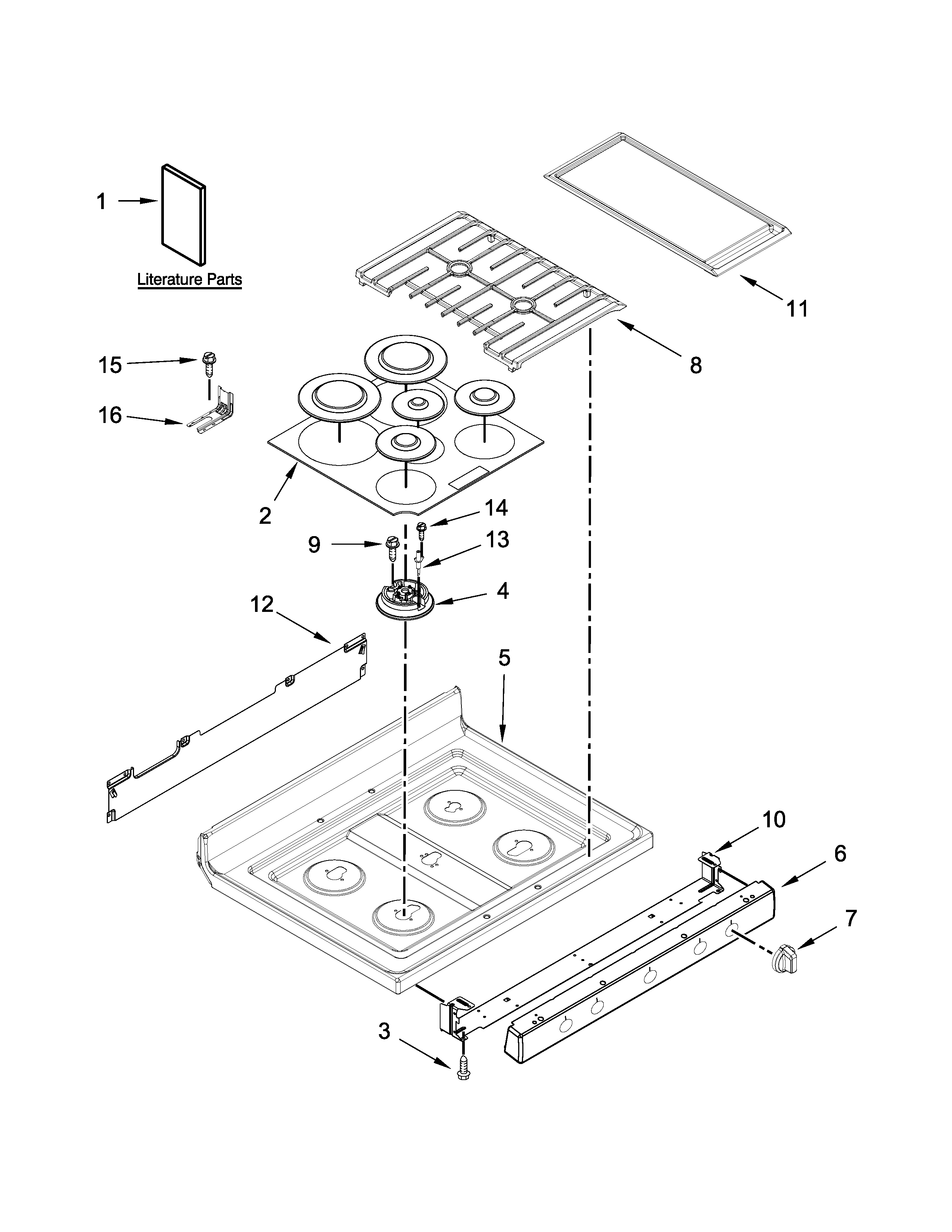 Cooktop parts