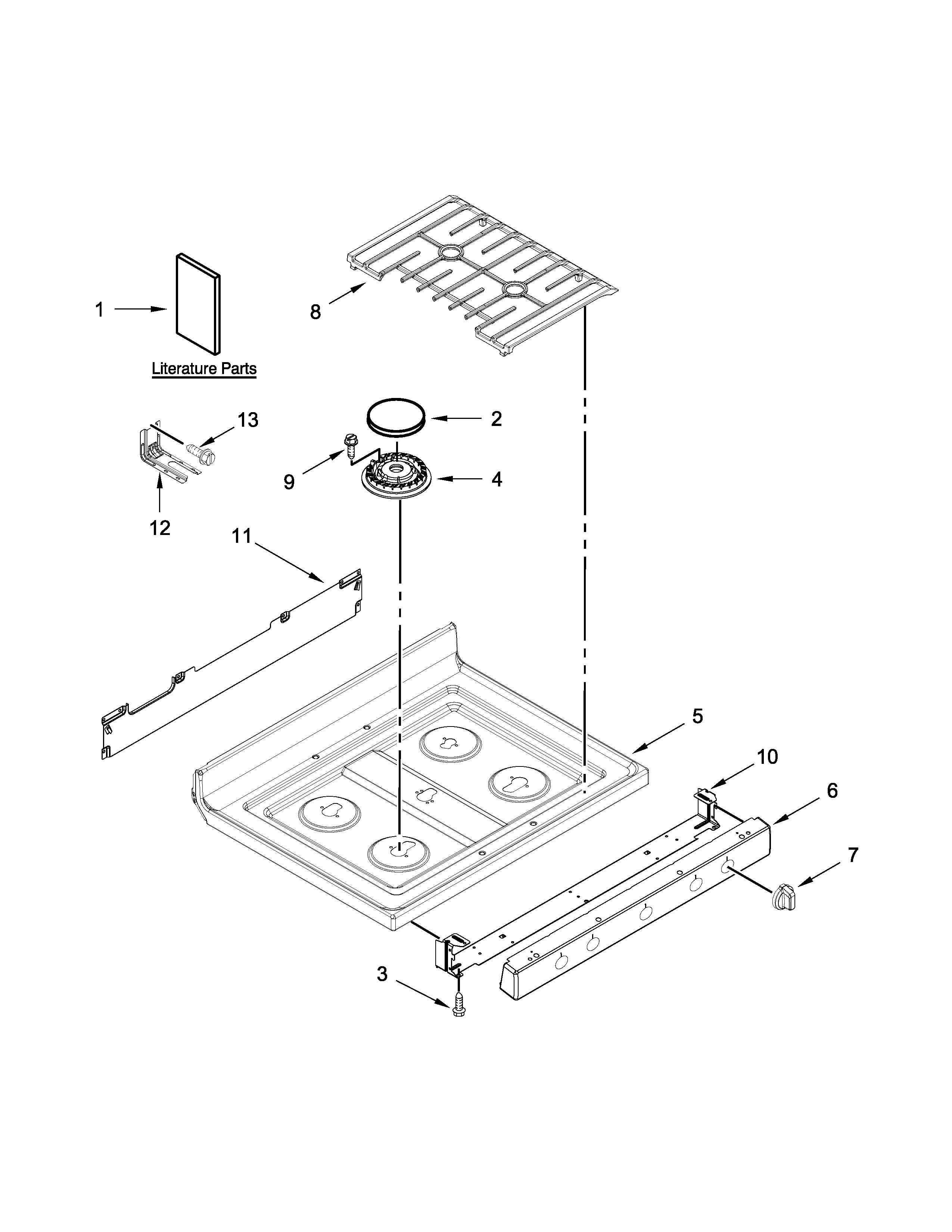 Cooktop parts