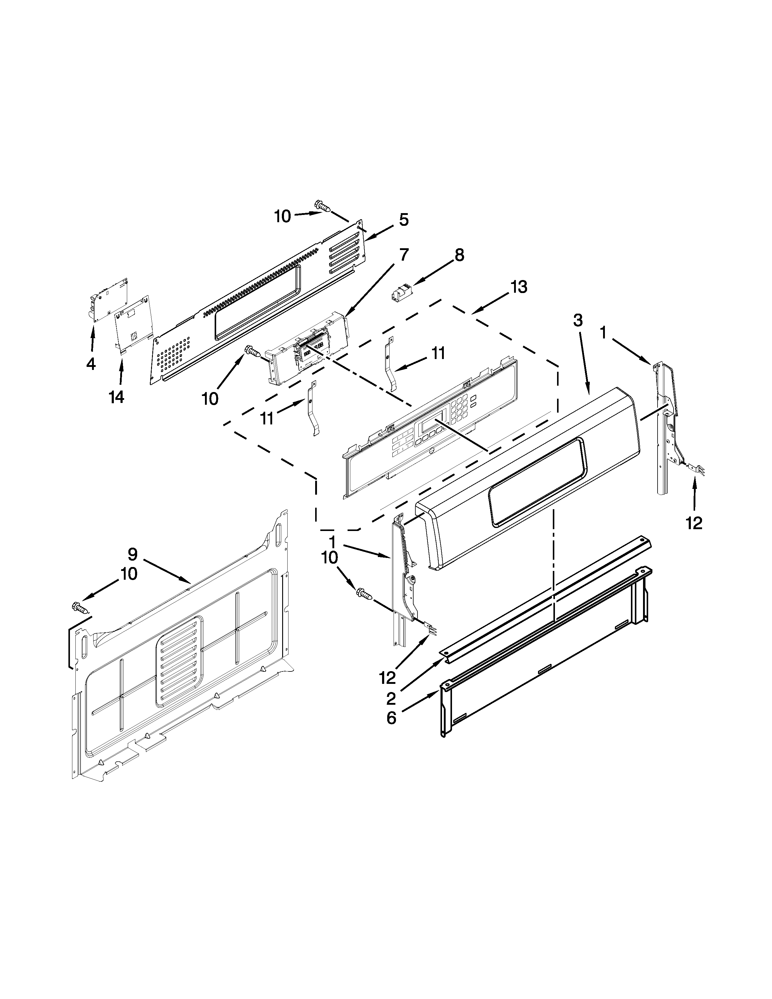 Control panel parts