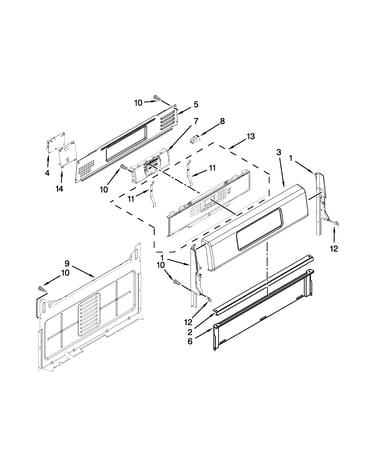 Control panel parts