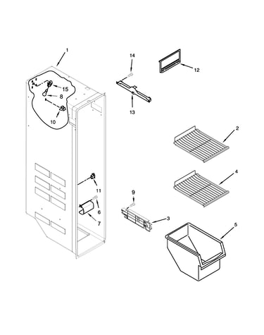 Freezer liner parts