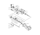 Amana ASD2526VES00 motor & ice container parts diagram