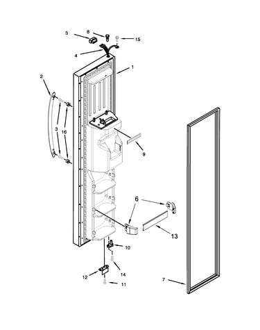 Freezer door parts