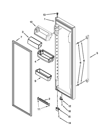 Refrigerator door parts