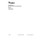 Whirlpool GI6FDRXXQ08 cover sheet diagram