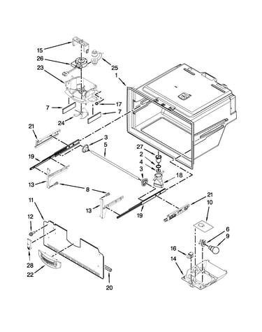 Freezer liner parts