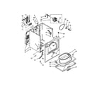 Whirlpool WED4915EW0 cabinet parts diagram