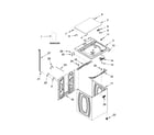 Maytag MVWC215EW0 top and cabinet parts diagram