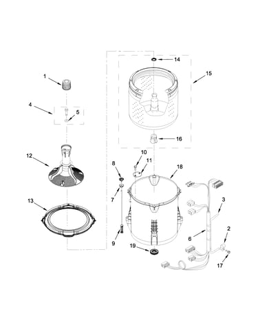 Basket and tub parts
