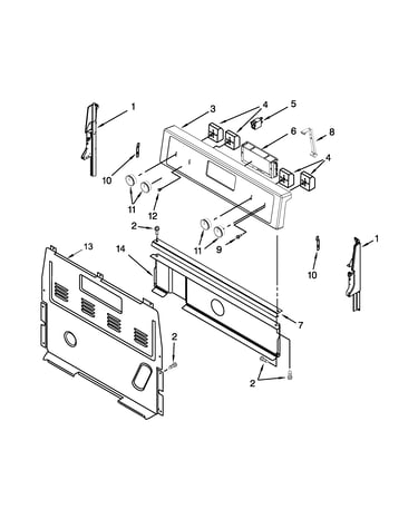 Control panel parts