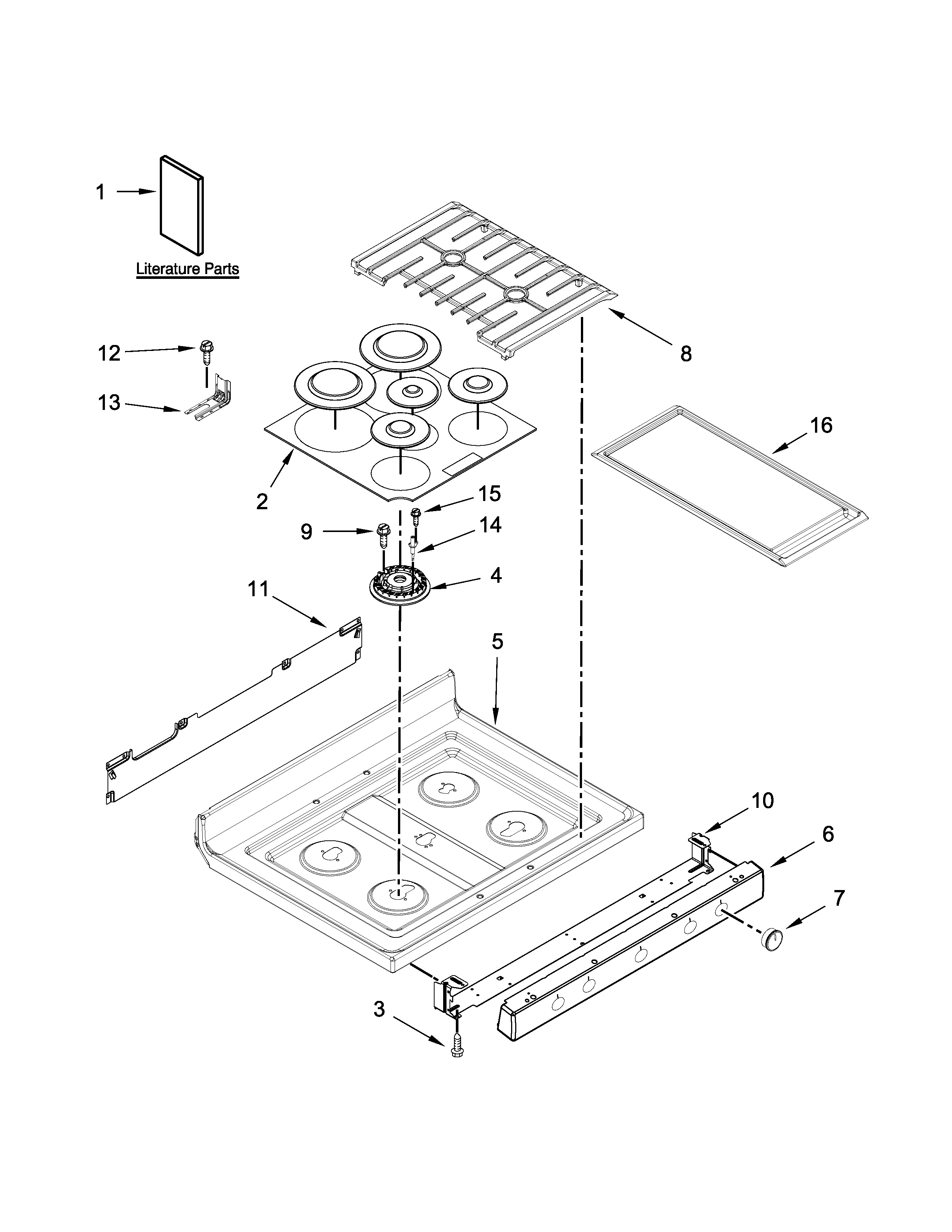Cooktop parts