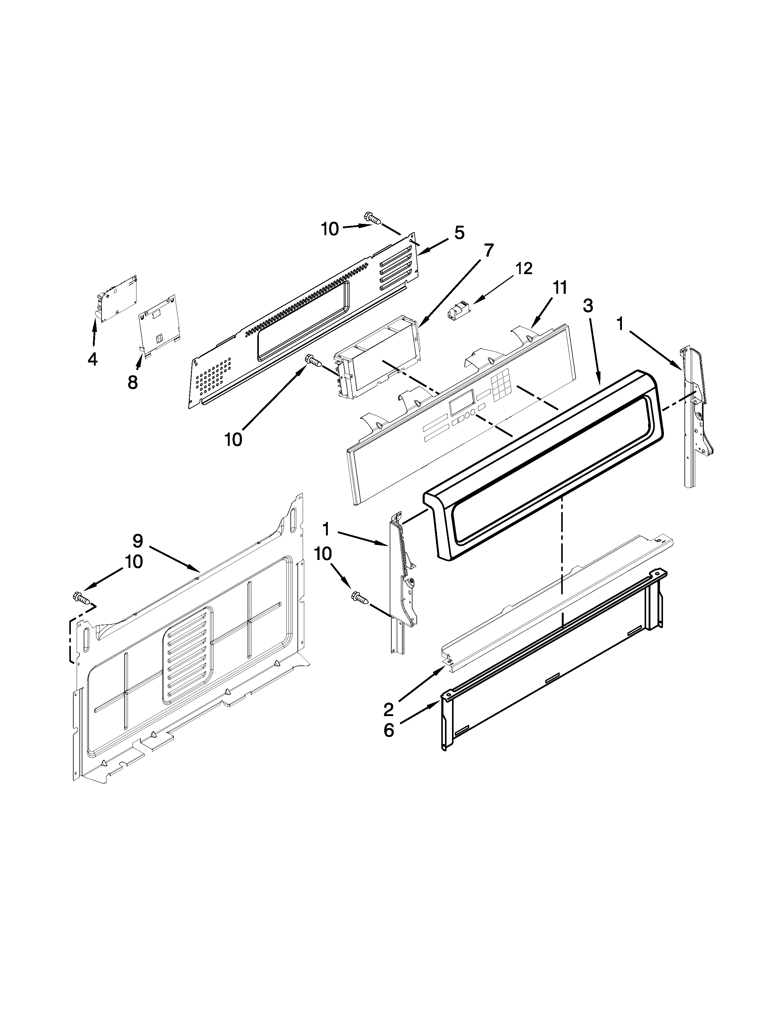 Control panel parts