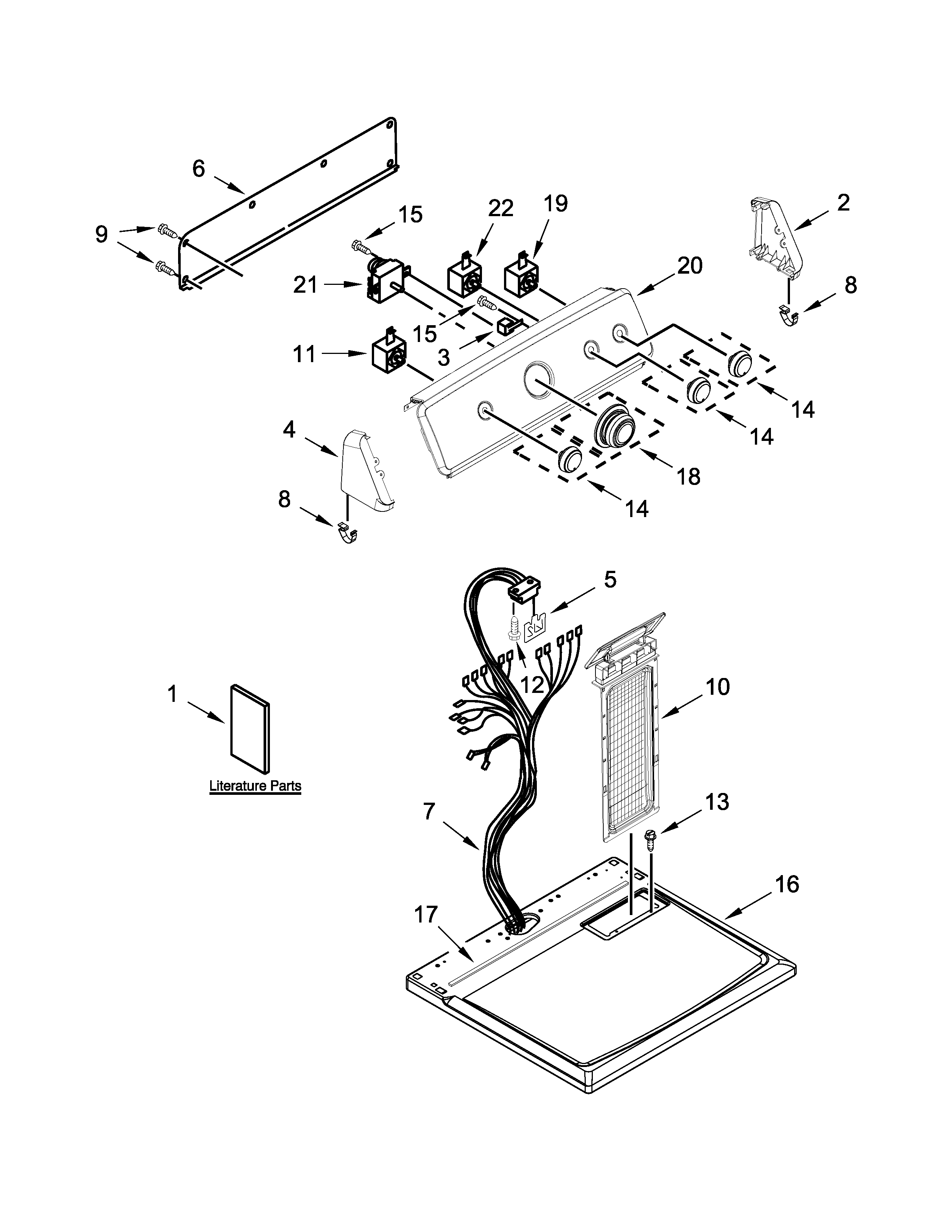 TOP AND CONSOLE PARTS