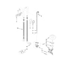KitchenAid KDFE454CSS2 fill, drain and overfill parts diagram