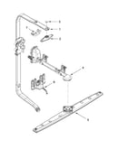 Upper wash and rinse parts
