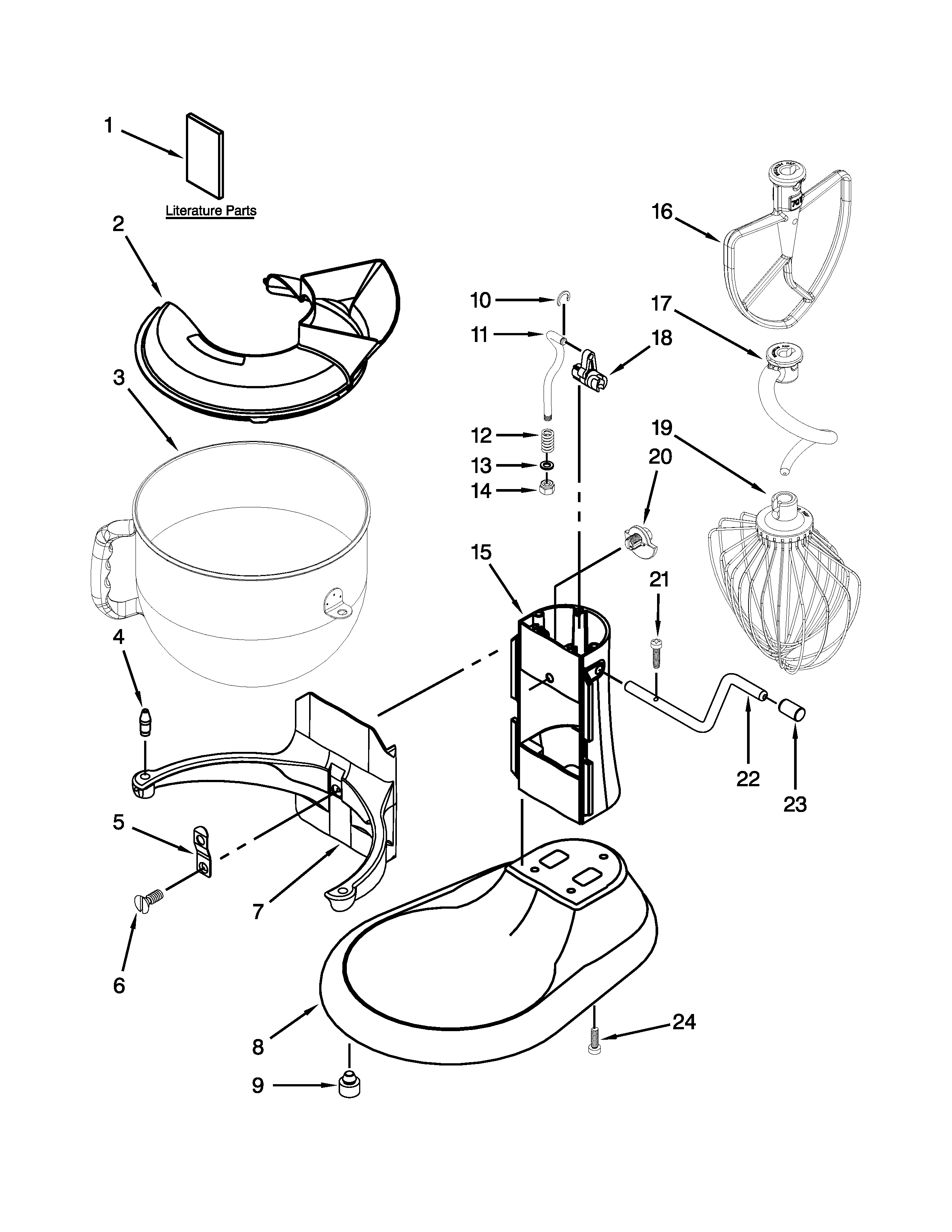 BASE AND PEDESTAL UNIT PARTS