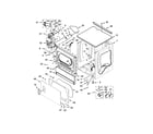 Maytag MLE26PDBZW0 upper cabinet and front panel parts diagram