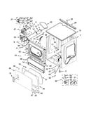 Upper cabinet and front panel parts