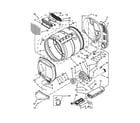Maytag MLE26PDBZW0 upper and lower bulkhead parts diagram