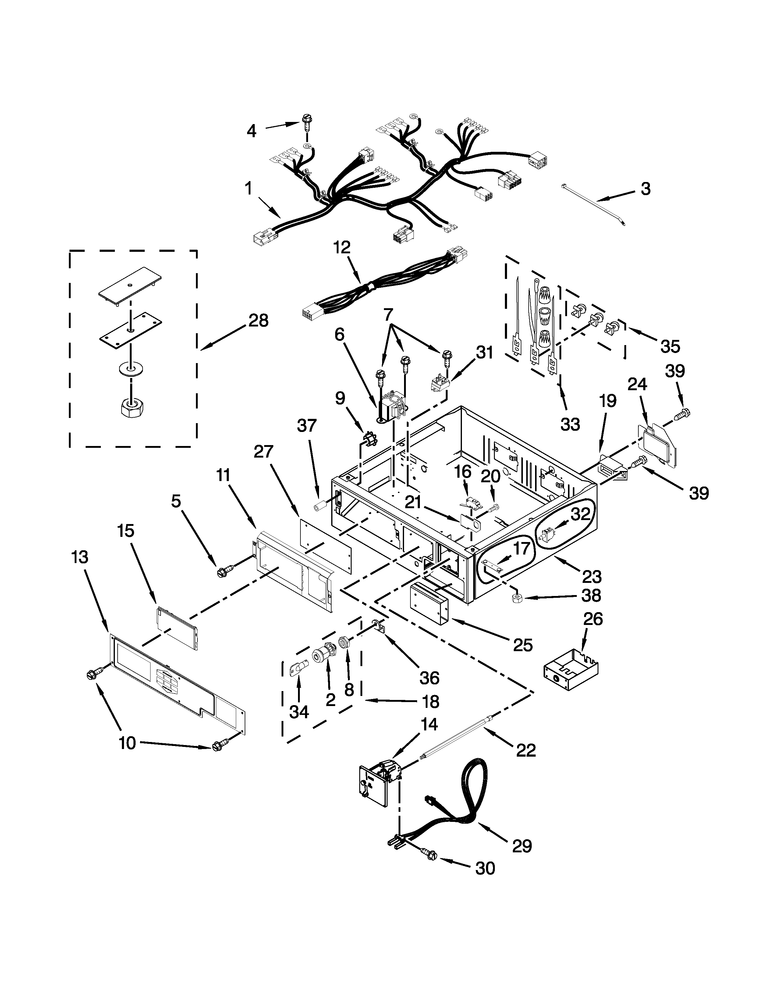 Control panel and separator parts