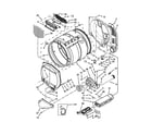 Maytag MLE26PDBYW0 upper and lower bulkhead parts diagram