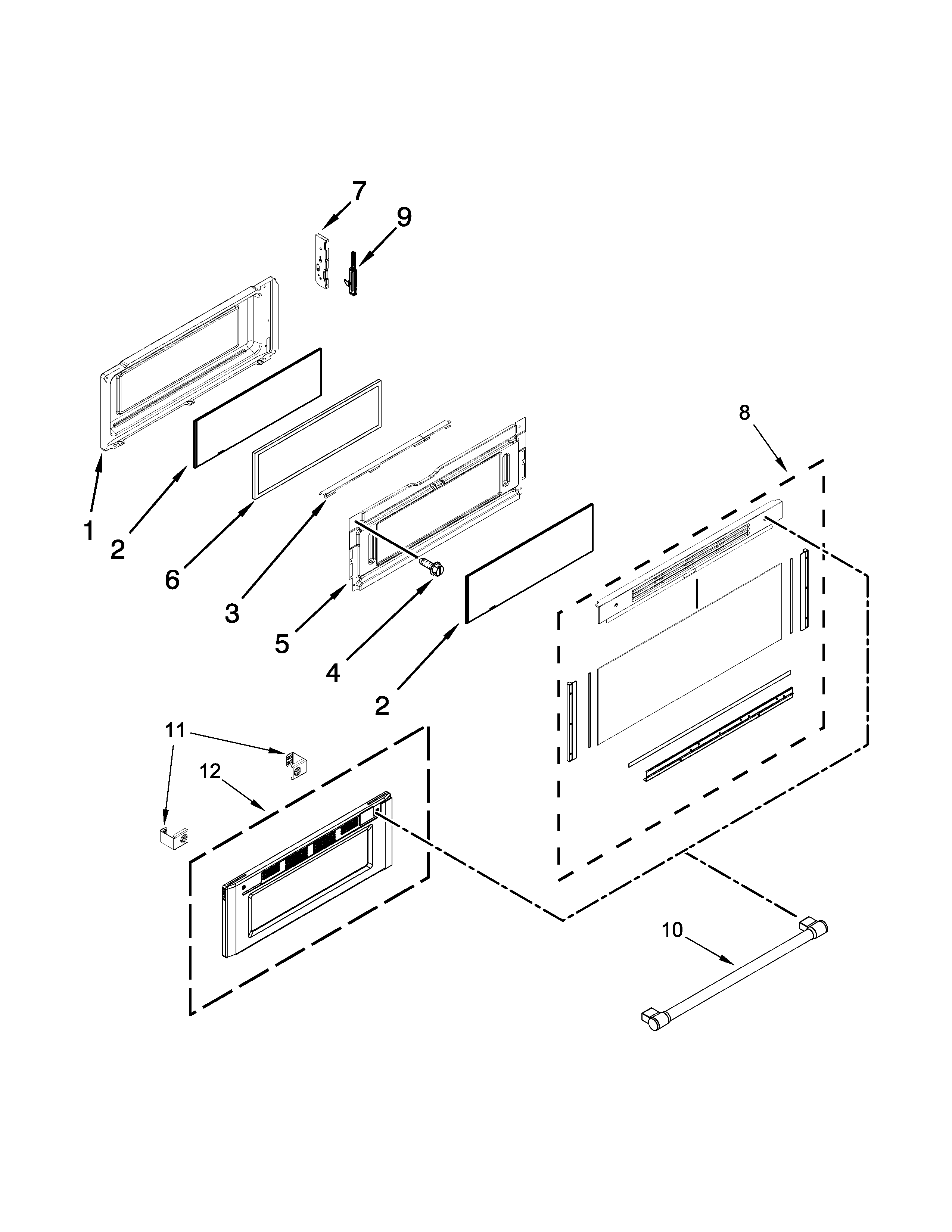 Upper door parts