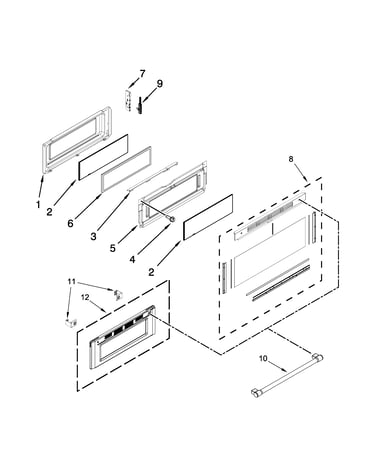 Upper door parts
