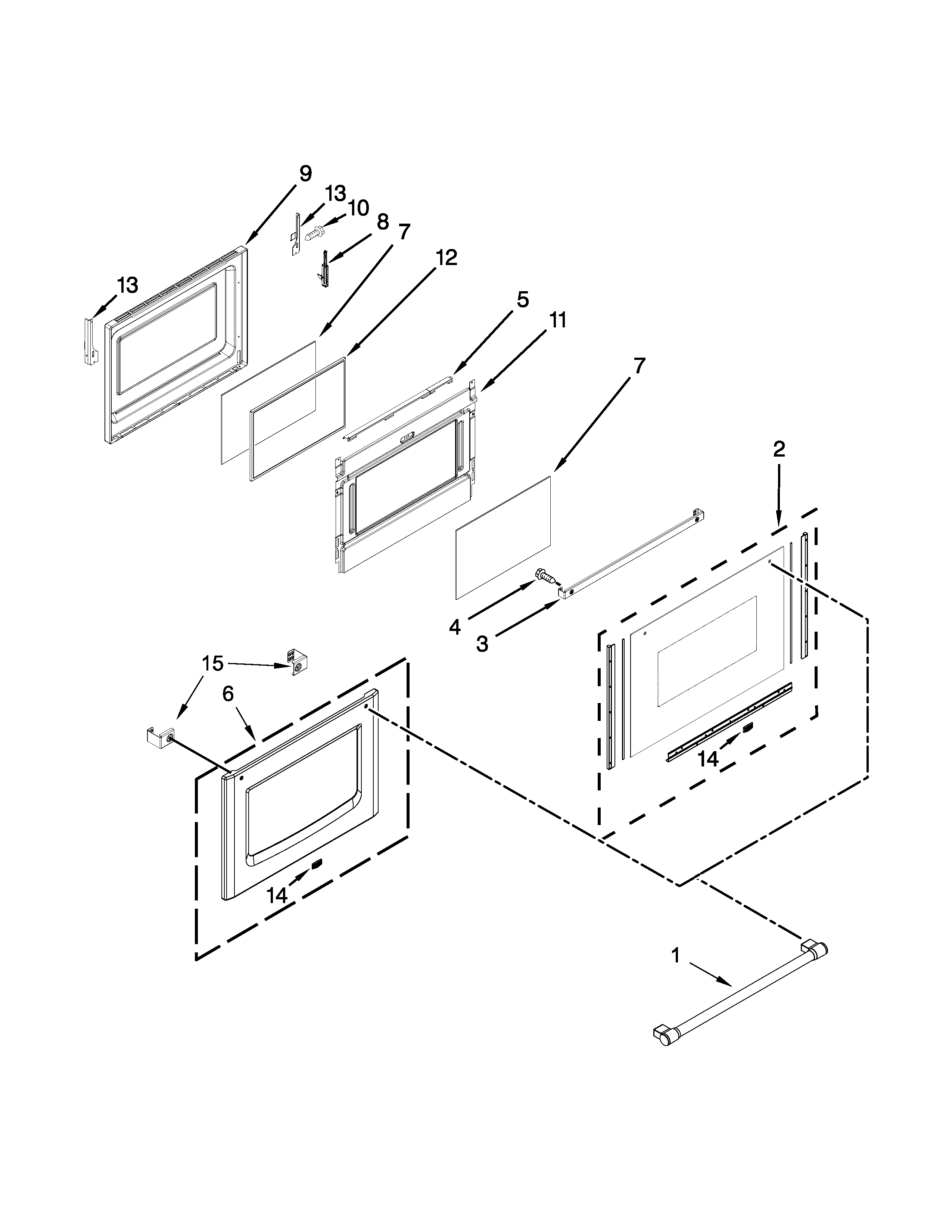 Lower door parts
