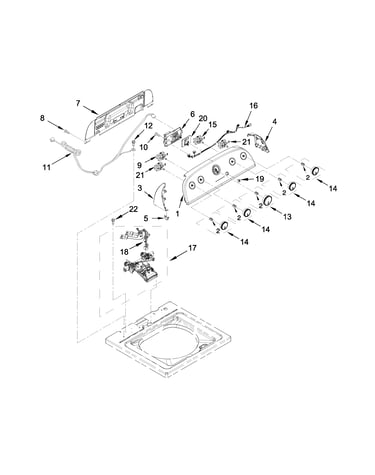 Controls and water inlet parts