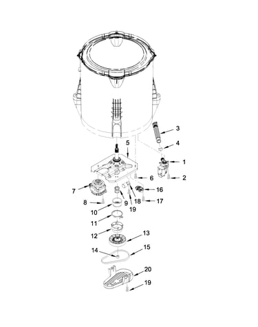 Gearcase, motor and pump parts