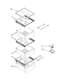 Refrigerator shelf parts