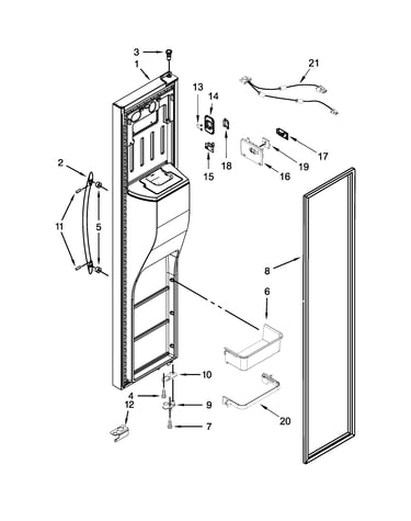 Freezer door parts